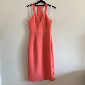 BCBGeneration Women’s Fitted T-Back Midi Dress